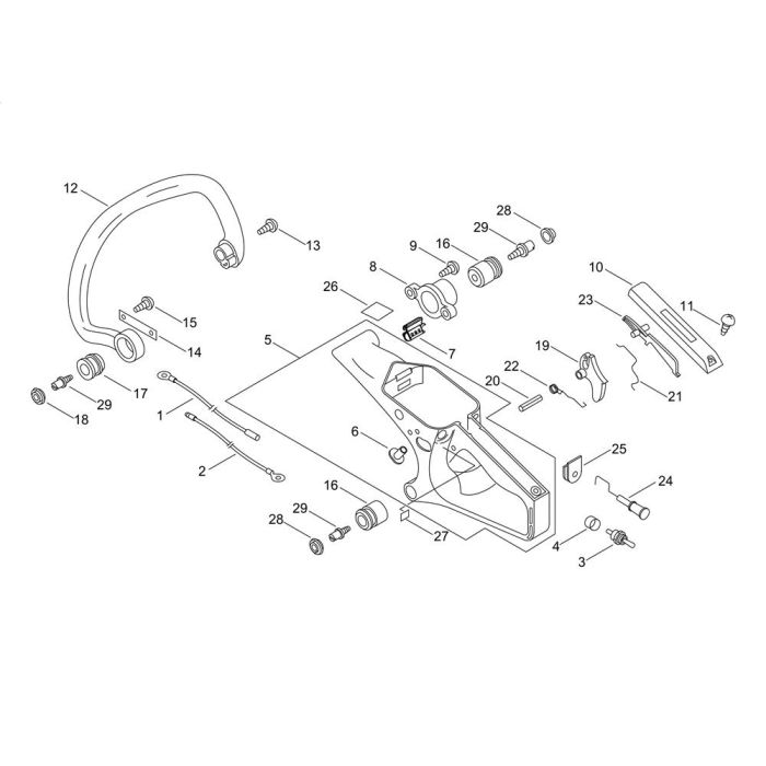 Handle For Shindaiwa 362WS Chainsaw L S Engineers