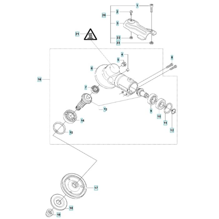 Bevel Gear For Husqvarna 535iRX Battery Brushcutter L S Engineers