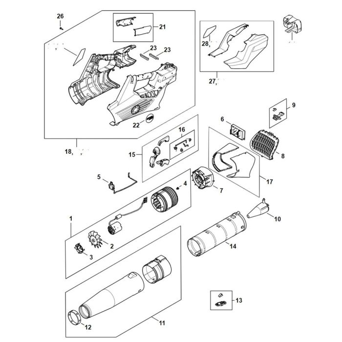 Spare Parts For Stihl Bga Cordless Leaf Blower L S Engineers