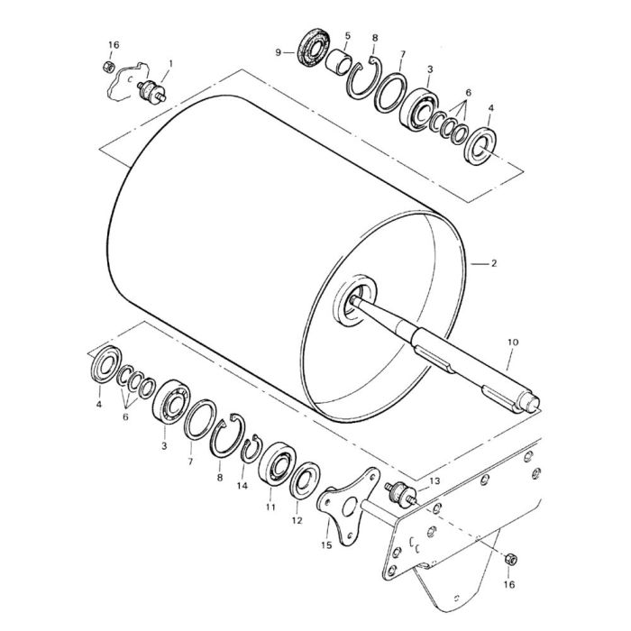 Vibratory Roller Drum S N 101620200101 To 101620200521 Assembly For