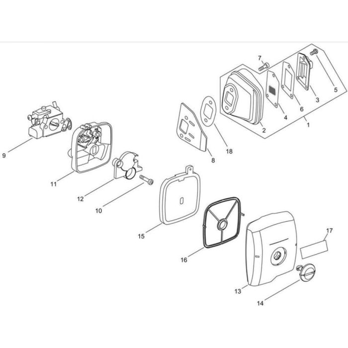 Muffler For Echo Cs Tes Chainsaw L S Engineers