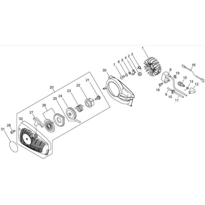 Starter Magneto For ECHO CS 360TES Chainsaw L S Engineers