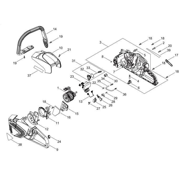 Motor For Echo Dcs Chainsaw L S Engineers