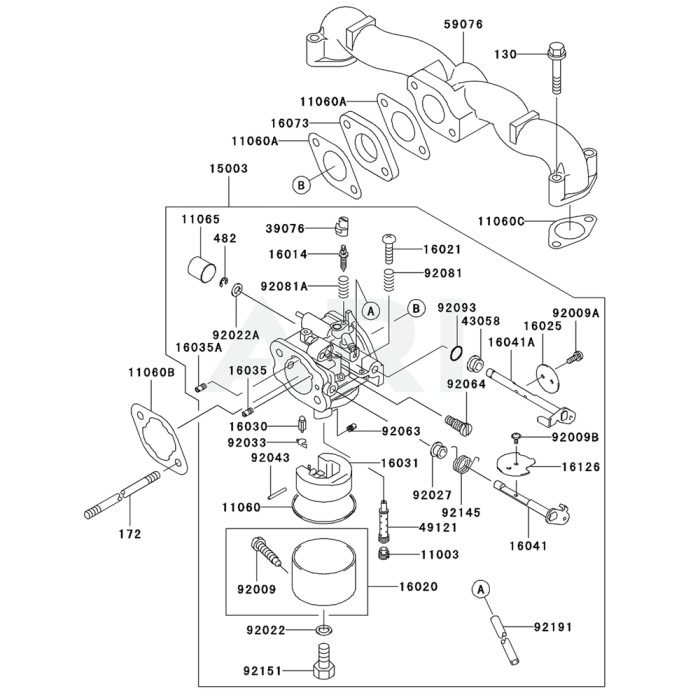 Carburettor For Kawasaki Fh V Engine L S Engineers