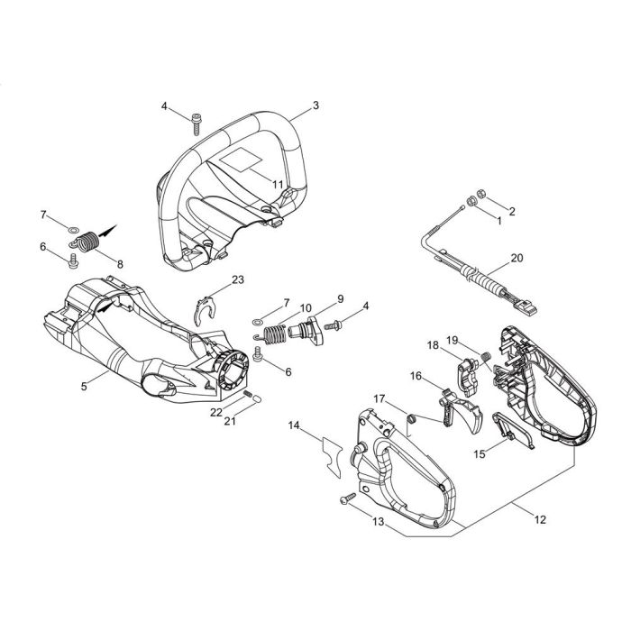 Handle For ECHO HCR 171ES Hedgetrimmer L S Engineers