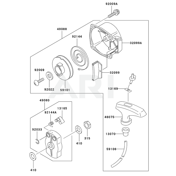 Starter For Kawasaki KRB450BC Blower L S Engineers