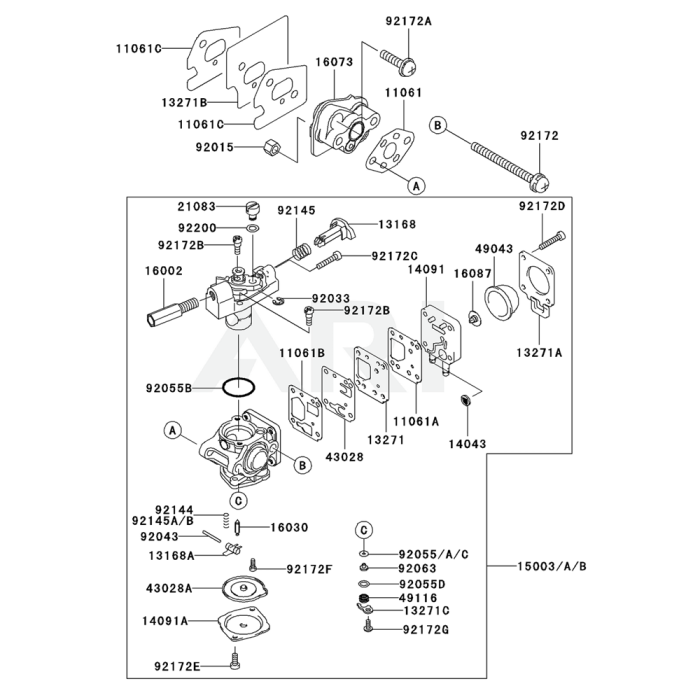 Carburettor For Kawasaki Ktr A String Trimmers L S Engineers