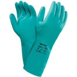 Ansell Chemical Resistant Glove Solvex 37 675 Nitrile Film Flock