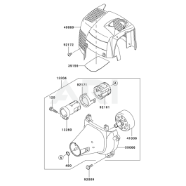 Cooling Equipment For Kawasaki KCS525AC Hedge Trimmer L S Engineers