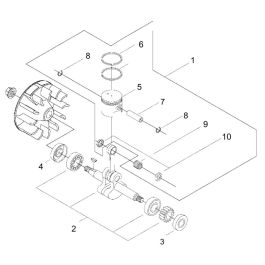 Piston Crankshaft For Echo Srmf Brushcutter L S Engineers