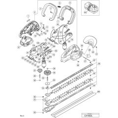 Spare Parts And Part Diagrams For The Hikoki Ch Dl Cordless Hedge