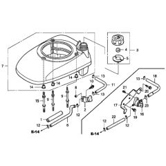 Honda HRX537C1 HXEA Mower Parts Honda HRX537 Mowers Honda HRX Lawn