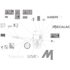 New Mecalac Mbr Hd Pedestrian Roller Parts Benford Terex Mecalac