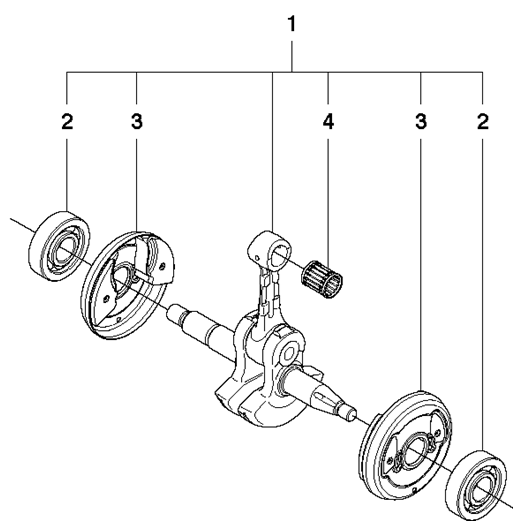 Crankshaft Assembly for Husqvarna K750 Disc Cutters