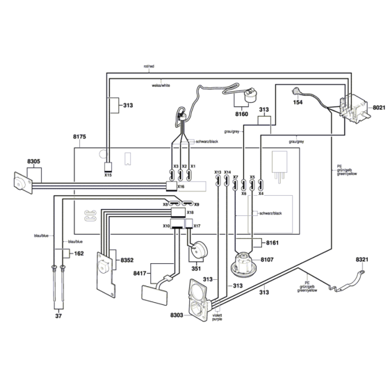 Wet/ Dry Extractor Assembly-4 for Bosch GAS 35 M AFC