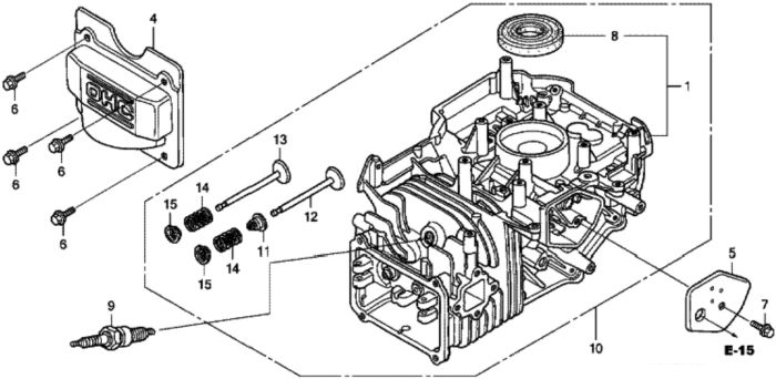 Cylinder Barrel for Honda HRG536C1 - PDE/A Lawn Mower