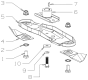 Blade (460mm) Assembly for Masport 300AL L (2018 Sep 465743) Mower