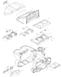 Battery, Cover Assembly for Makita HW001G Pressure Washer