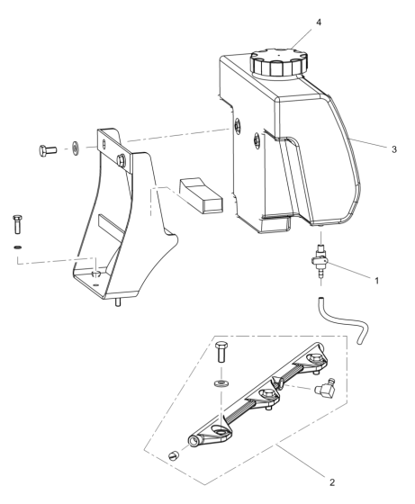 Water System Assembly for Wacker MP20 Forward Plate Compactor