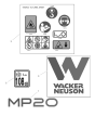 Decals for Wacker MP20 Forward Plate Compactor