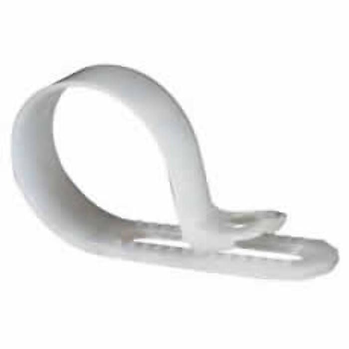 White Nylon P Cable Clips for 14-22mm diameter cable (Pack of 1000) - 3 ...