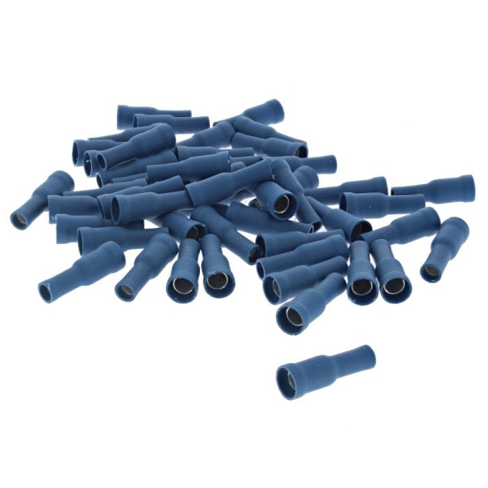 Blue Pre-Insulated Receptacle Terminals - 5.00mm (Pack of 50) - 0-001 ...