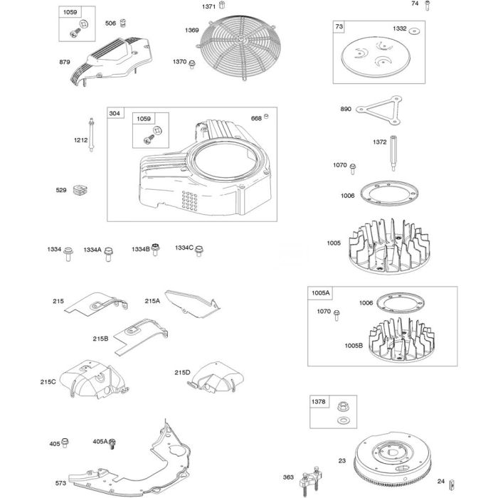 Blower Housing Assembly for Briggs and Stratton Model No. 613777-0002 ...