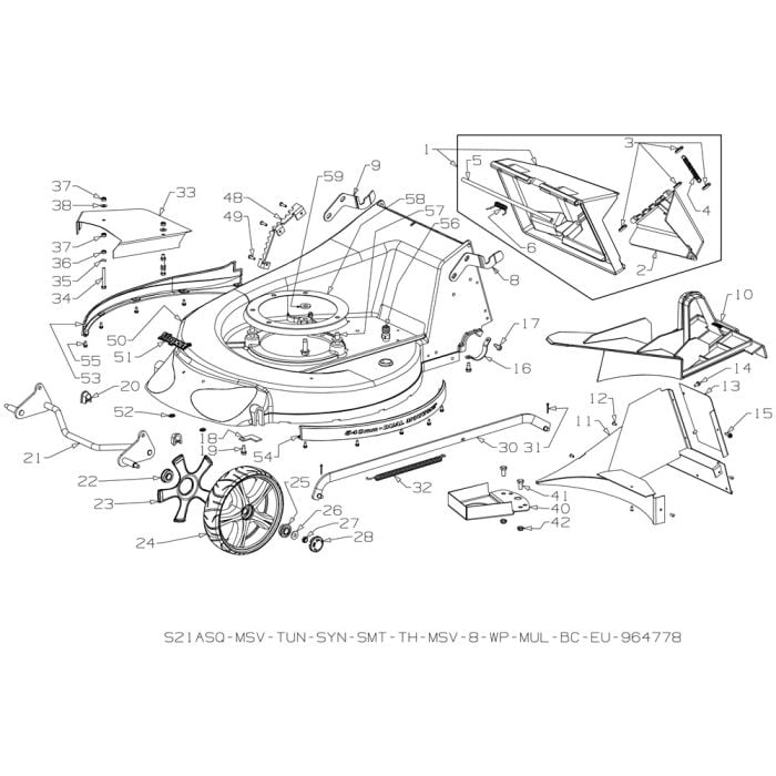 Deck Assembly For Masport 800AL SP 2016 Jan Mower L S Engineers