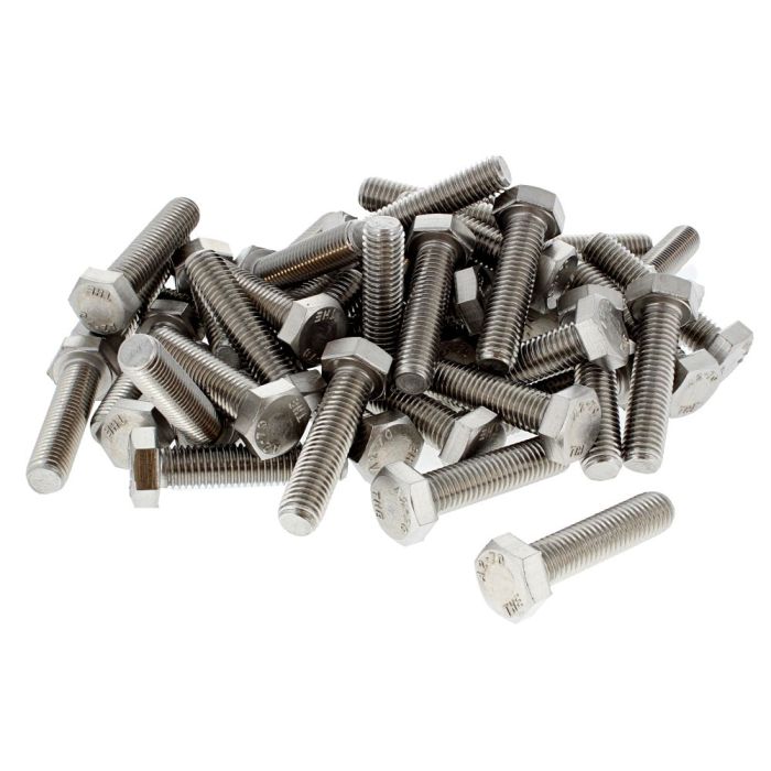 M12 X 50mm A2 Hexagon Head Stainless Steel DIN 933 Setscrews 50 Pack ...