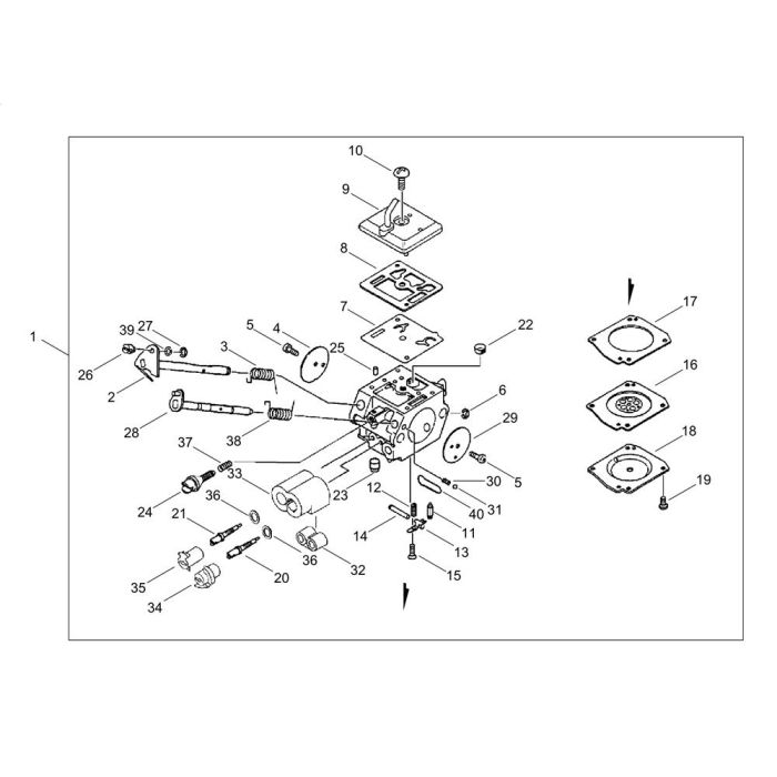 Carburettor For Echo Bcls 580 Brushcutter Lands Engineers 1161