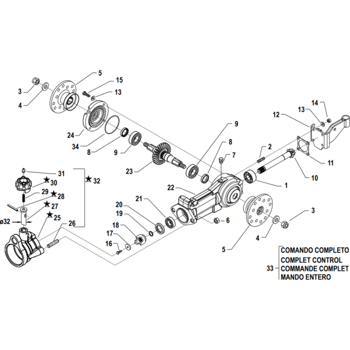 Rotary Hoe Control Assembly for Camon C15 (PowerSafe) Rotovators | L&S ...