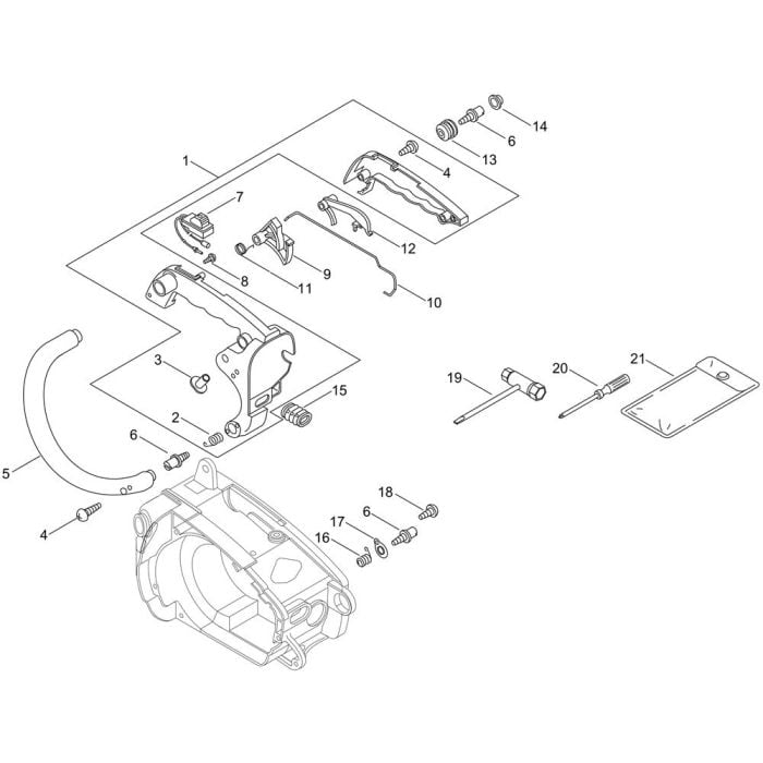 Handle, Tools (S/N 36004891) for ECHO CS-260T Chainsaw | L&S Engineers