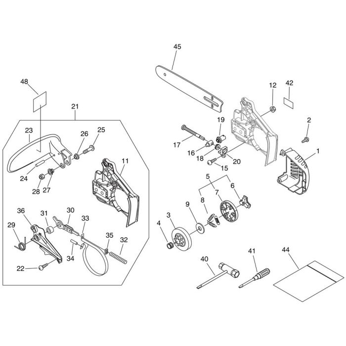 Chain Brake Assembly for ECHO CS-320TES Chainsaw | L&S Engineers