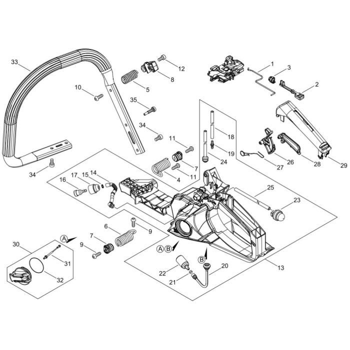 Handle for ECHO CS-4310SX Chainsaw | L&S Engineers