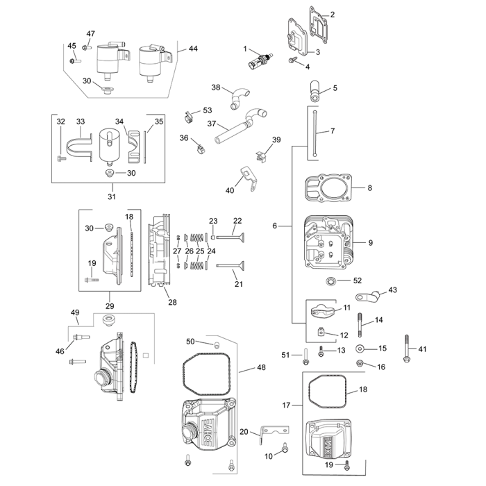 CylinderHead/Breather for Kohler ECV630 Engines | L&S Engineers