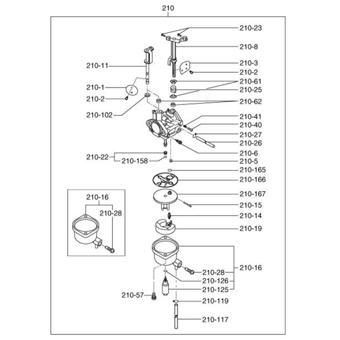 Fuel Lubricant (1) Assembly for Robin / Subaru EX35 Engines | L&S Engineers