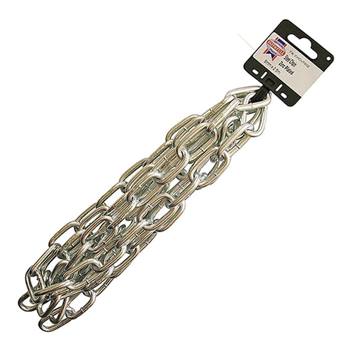 Zinc Plated Chain 6.0mm x 2.5m - Max Load 250kg by Faithfull | L&S ...