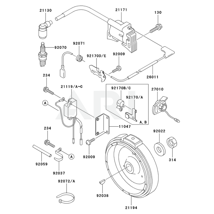 Electric Equiment for Kawasaki FE170D Engines | L&S Engineers