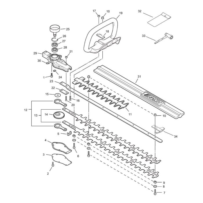 Gear Case, Cutter for ECHO HC-155ES Hedgetrimmer | L&S Engineers