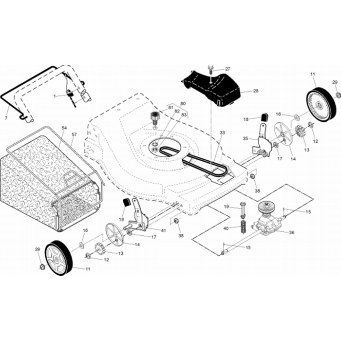 Drive Assembly for Husqvarna HU675F Consumer Lawn Mower | L&S Engineers