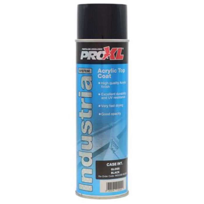 Proxl Industrial - Acrylic Topcoat Aerosol - Case Int. Black (500ML ...