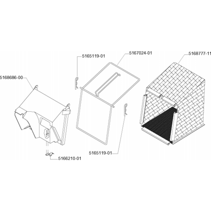 Bagger Assembly for Husqvarna Jet 46R Consumer Lawn Mower | L&S Engineers