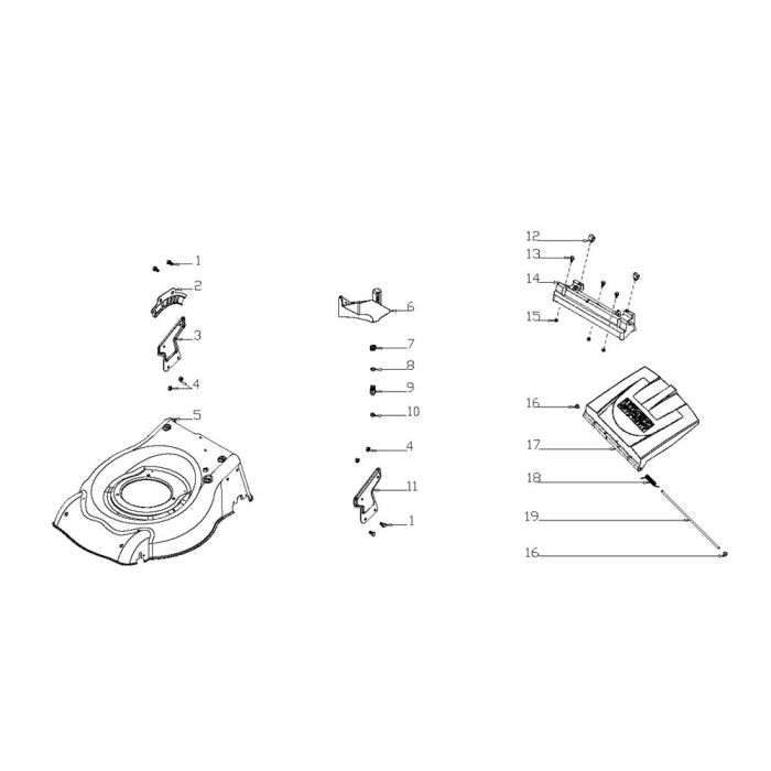 Deflector Assembly for Harry LMG46P-B Mower | L&S Engineers