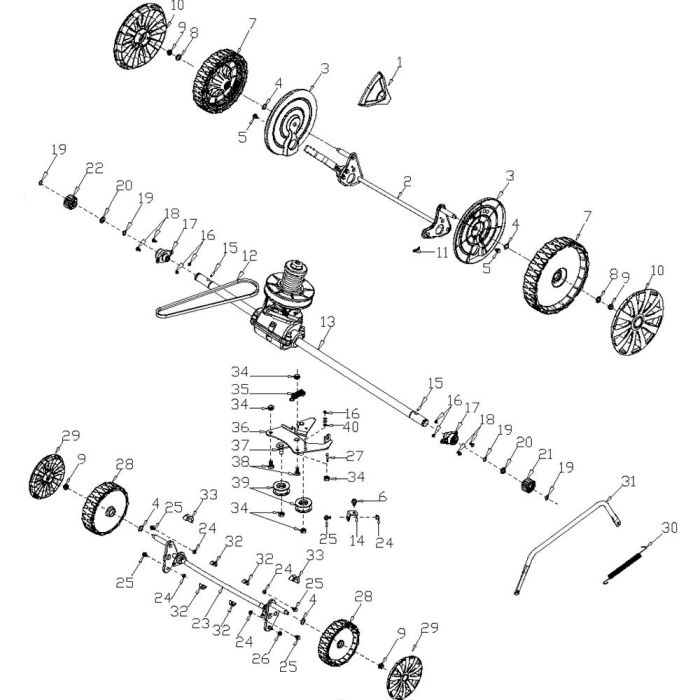 Drive Assembly for Harry LMG53SHLV-T Mower | L&S Engineers