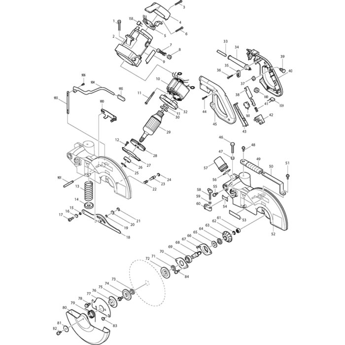 Main Assembly For Makita Ls Mitre Saw L S Engineers