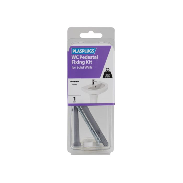 WC Pedestal Fixing Kit for Solid Walls | L&S Engineers