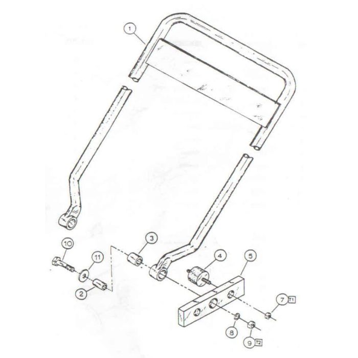 Handle Assembly for Wacker PVP75A Plate Compactor | L&S Engineers