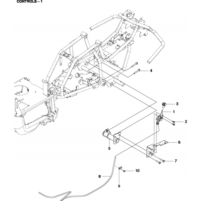 Controls Assembly-1 For Husqvarna R115 B Riders | L&S Engineers