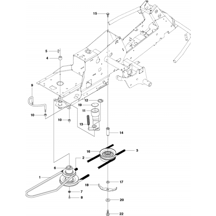 Transmission Assembly-1 for Husqvarna R216 AWD Riders | L&S Engineers