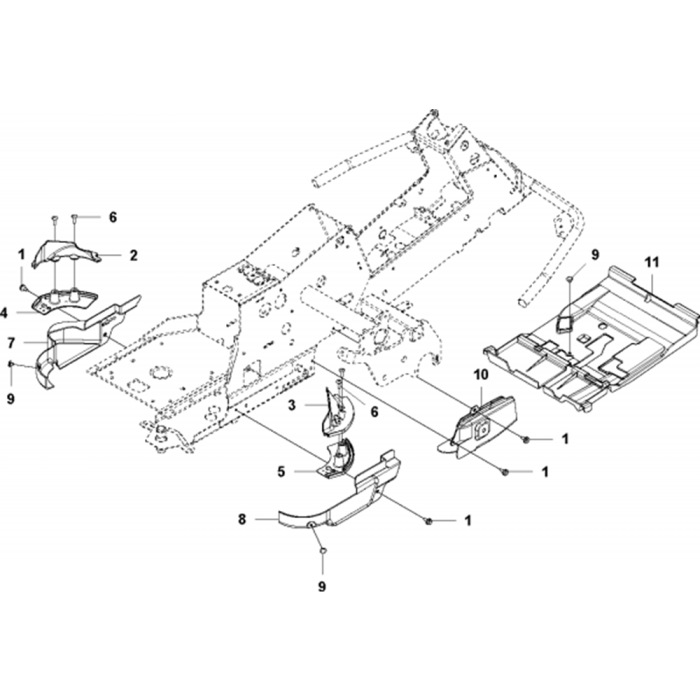 Cover Assembly-3 for Husqvarna R320 X AWD Riders | L&S Engineers